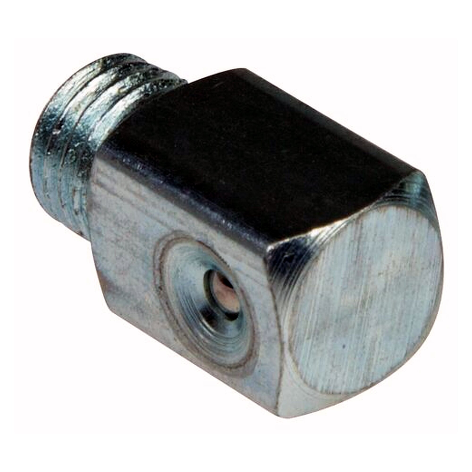 90° Trichterschmiernippel, M 10x1 (konisch), Stahl verzinkt, Gewindelänge 5,5 mm