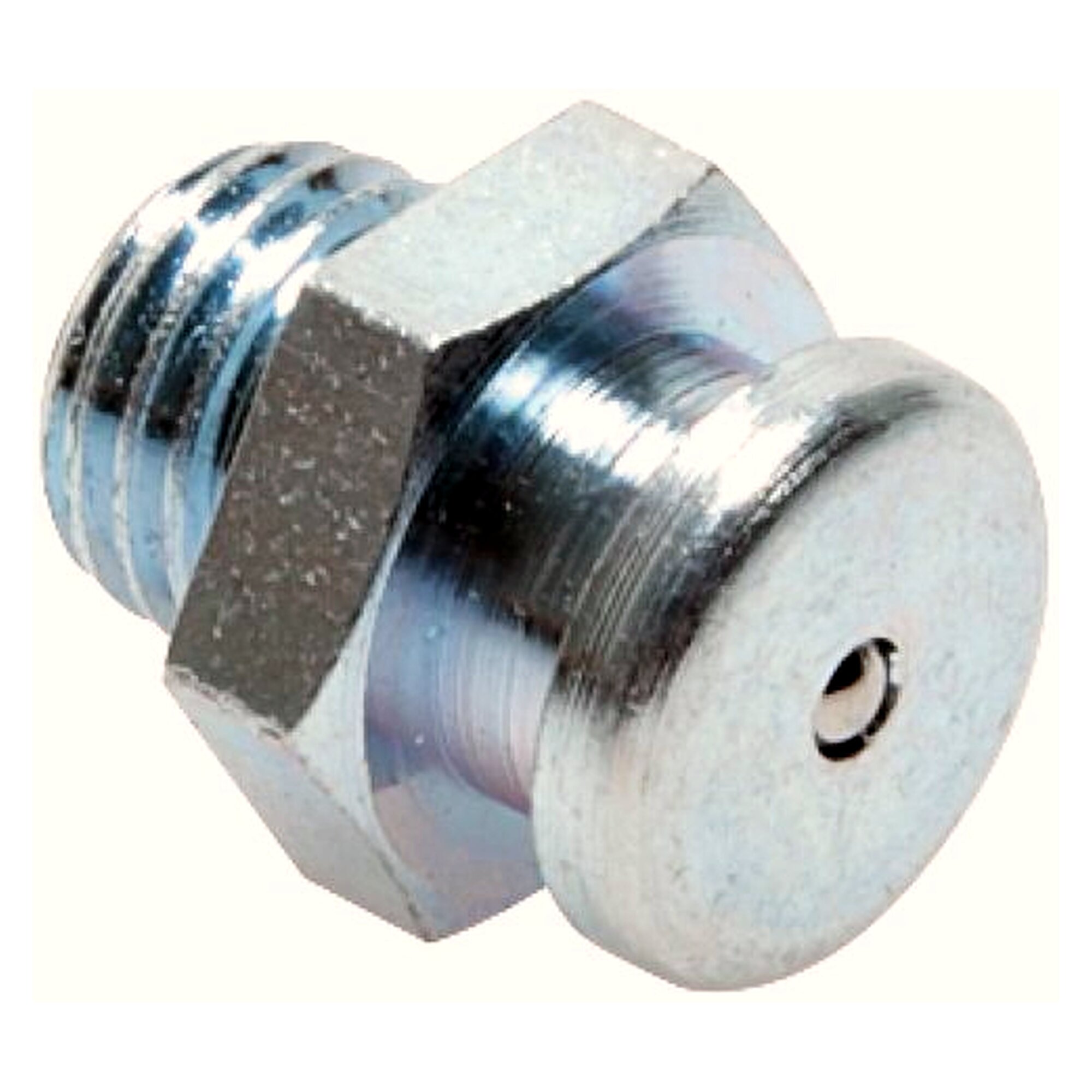 Flachschmiernippel 10 mm, M 8x1, Stahl verzinkt, Gewinde M 8x1