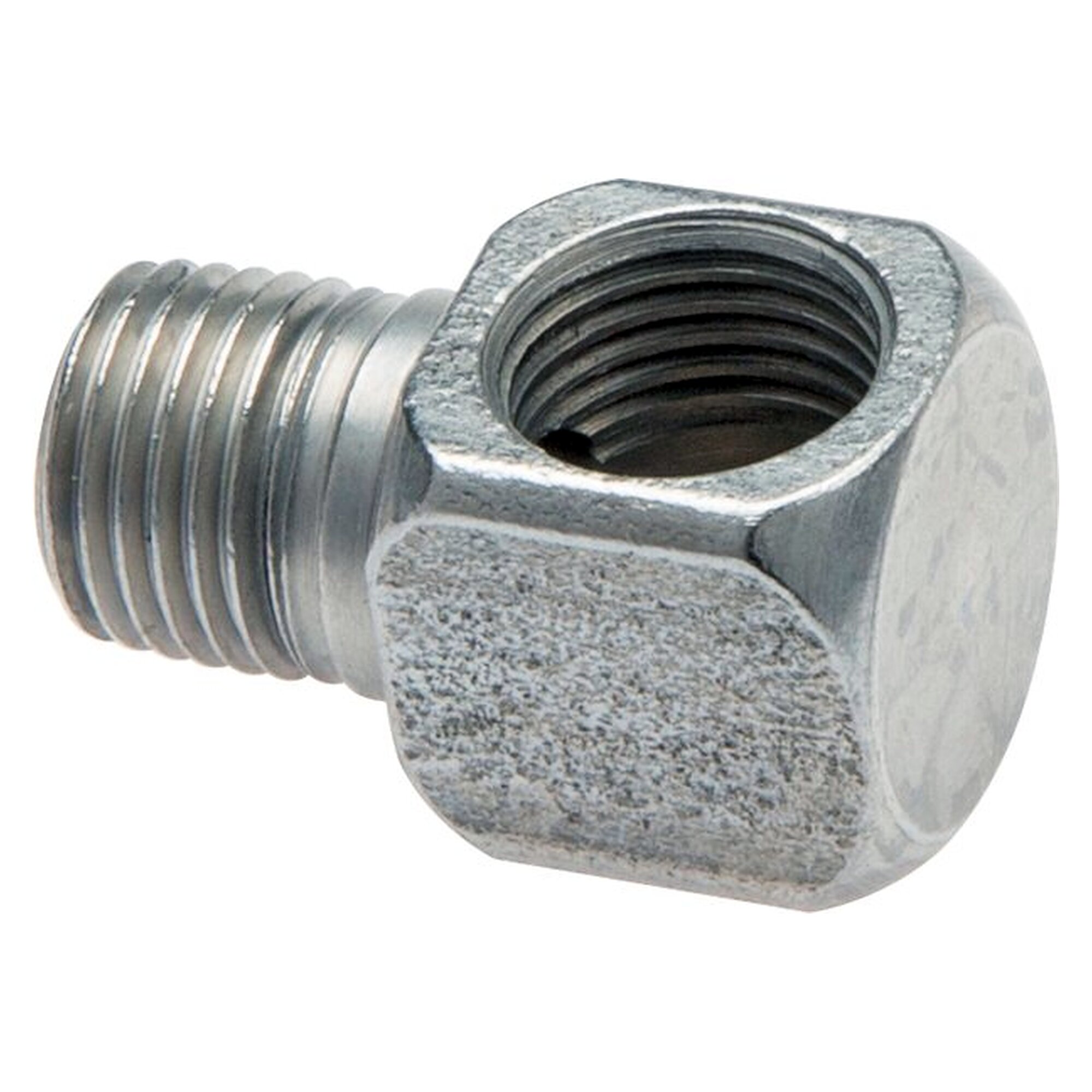 Schmiernippel-Winkelstück 90°, kegeliges Gewinde, Länge 23 mm, Stahl verzinkt, M 8x1