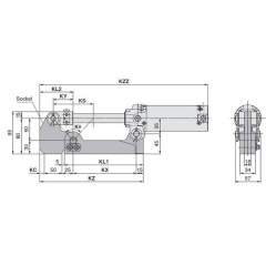 SMC CK1B63TF-100YLZ. CK1-Z/CKG1-Z, Clamp Cylinder, Magnetic Field Resistant Auto Switch (Band Mounting Style)