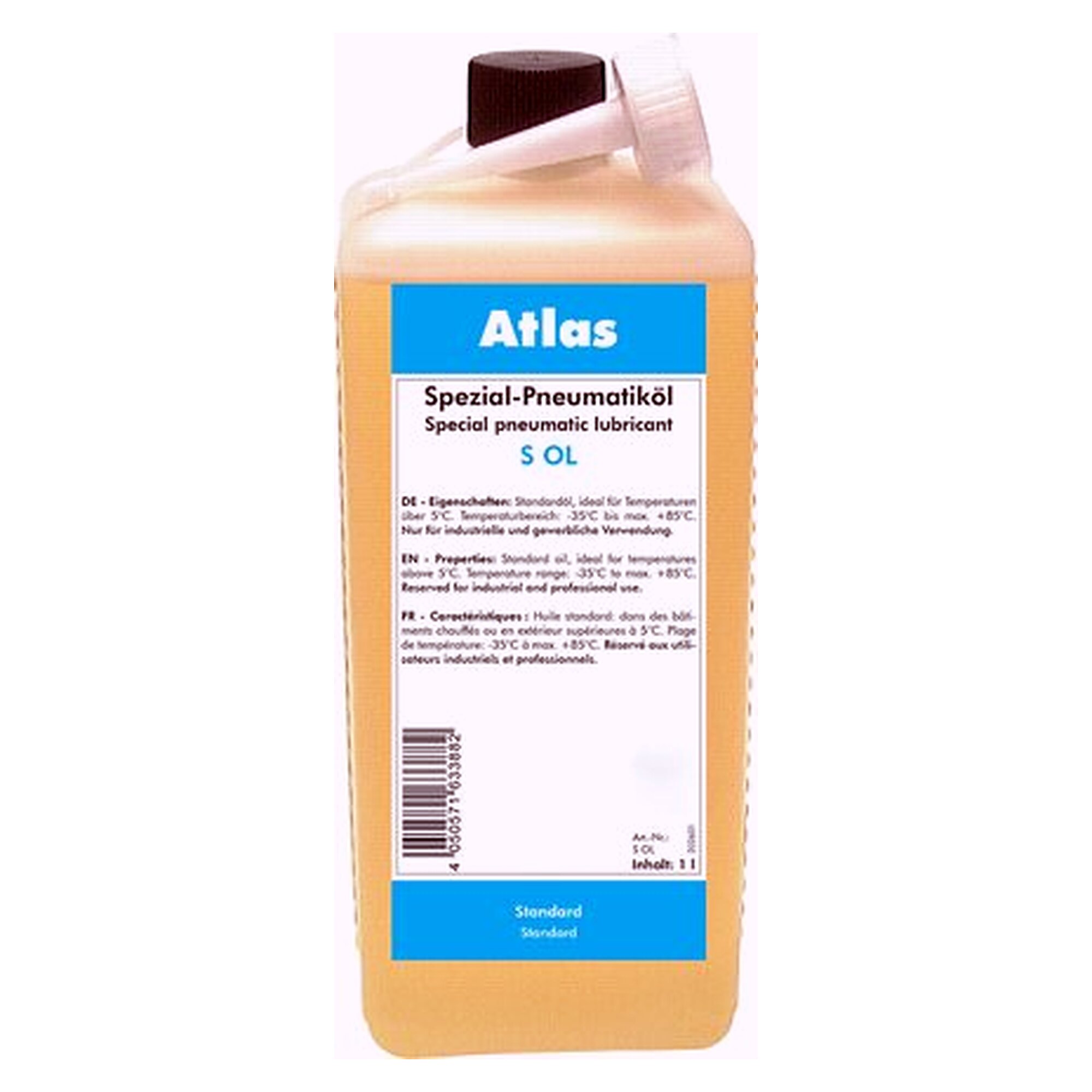 Zubehör für Druckluftgeräte, Temperaturbereich -35 bis +85 °C, Gebinde 1 l Flasche