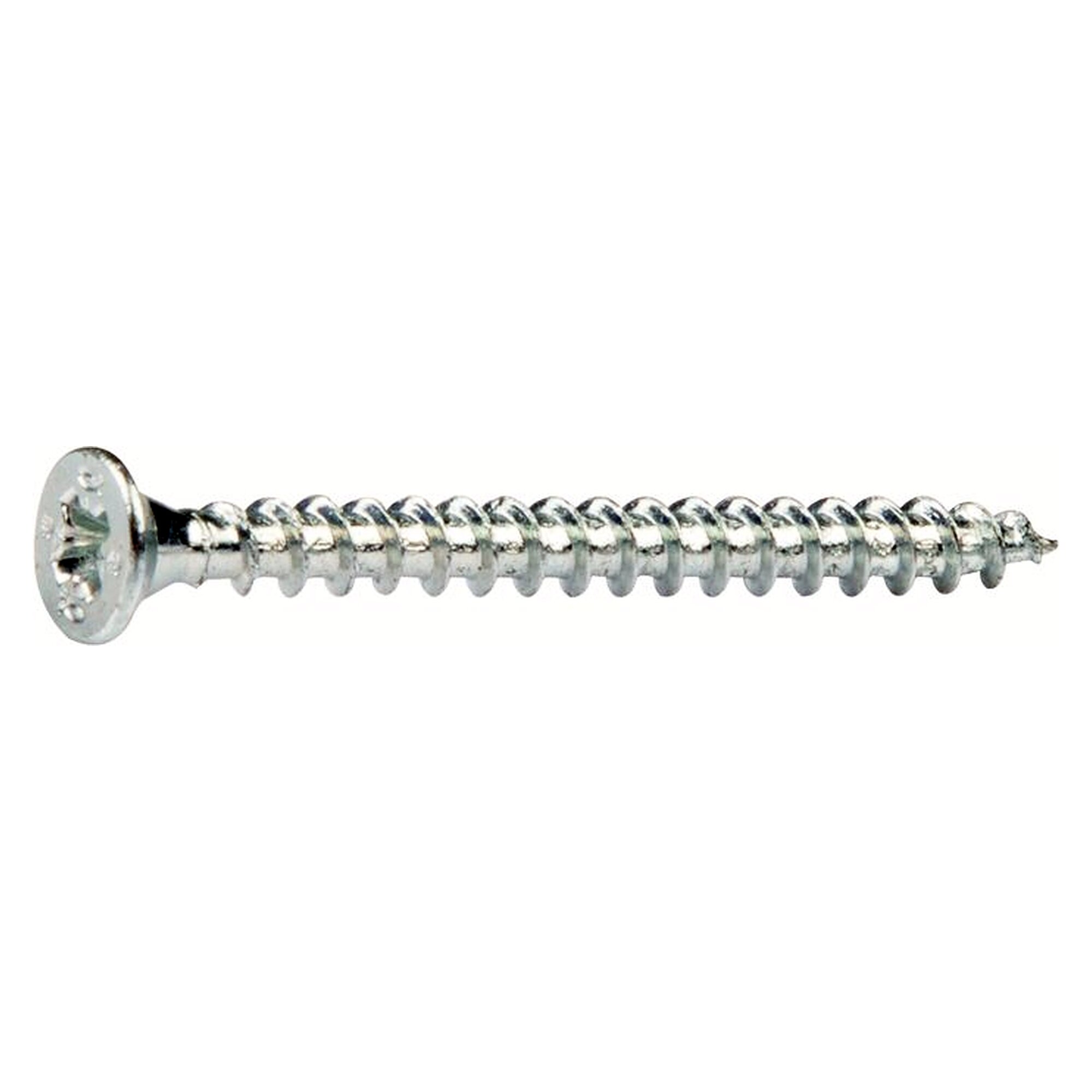 Chipboard screw with countersunk head, Pozidriv PZ2 recess, 5.0 x 30 mm, full thread