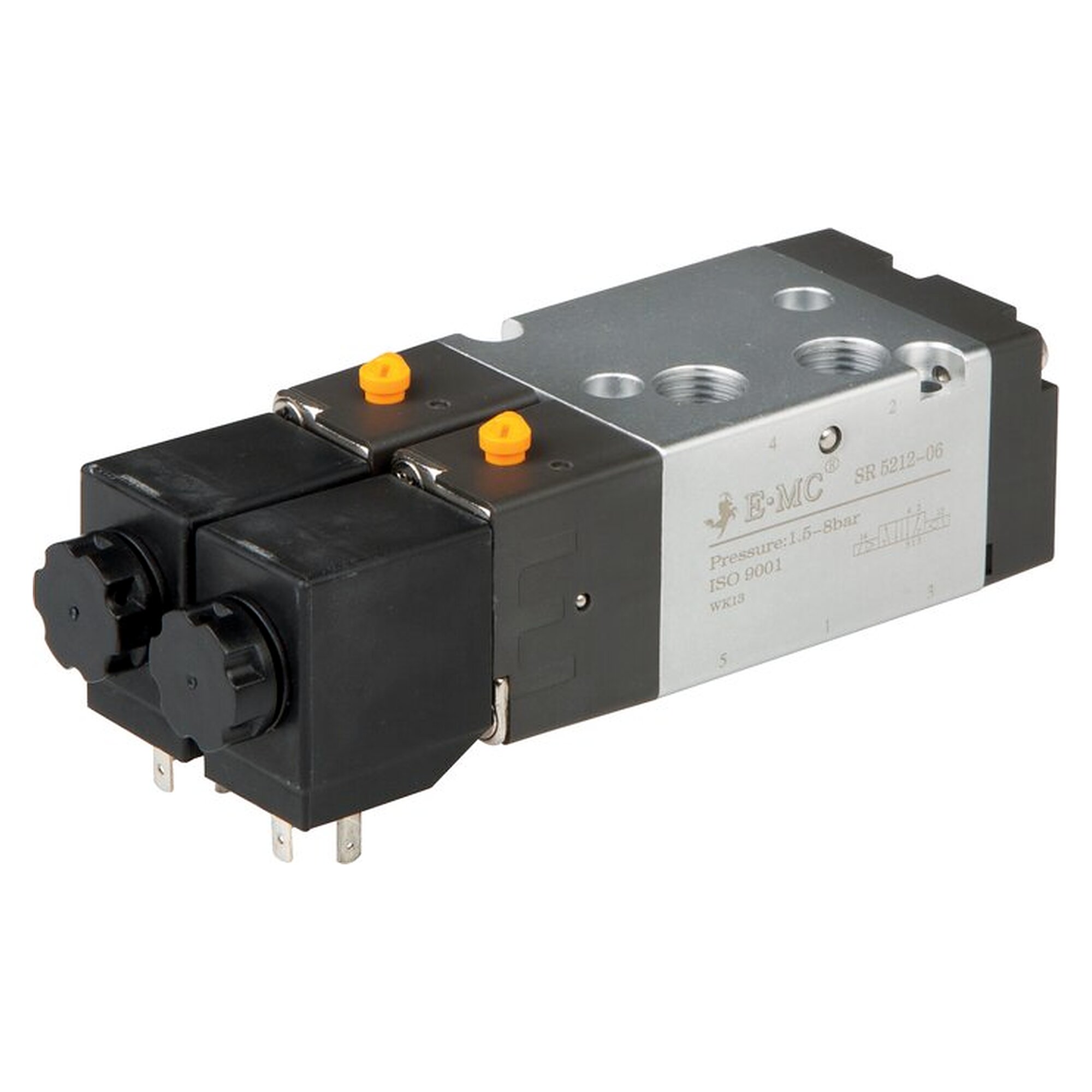 5/3-way solenoid valve, 5/3-way (centre position pressurised), G 1/8", 1.5 to 8 bar