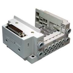 SMC SS5Y3-10F1-06B-C6. SS5Y3-10, 3000 Series Manifold, D-sub Connector, Flat Ribbon Cable (IP40), Side Ported