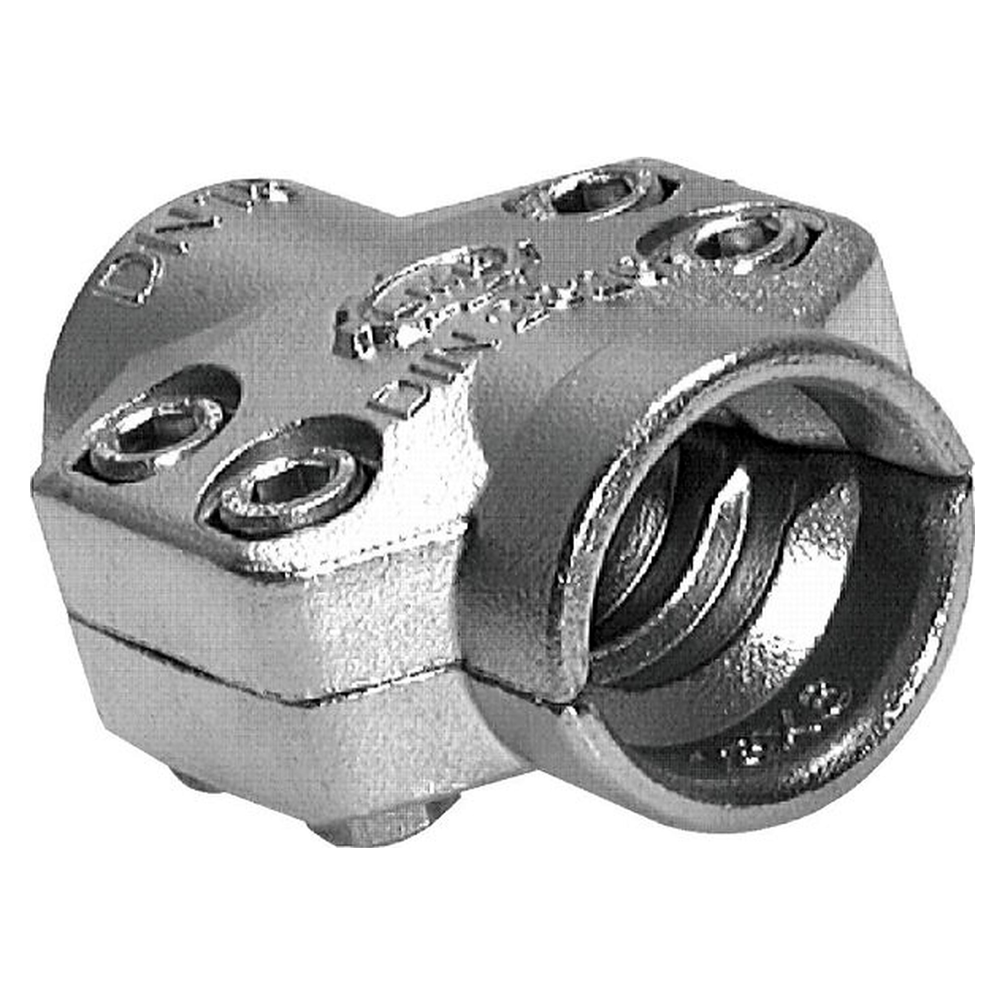 Clamping shells 39 - 41mm, 1.4401, EN 14423 (DIN2826), hose diameter (inside x outside) 25x40 mm