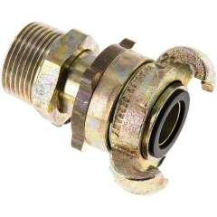 Sicherheits-Kompressorkuppl. G 1"(AG), Temperguss verzinkt