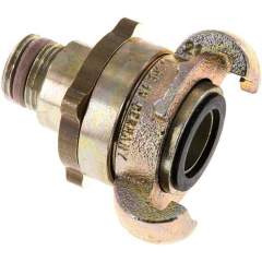 Sicherheits-Kompressorkuppl. G 1/2"(AG), Temperguss verzinkt