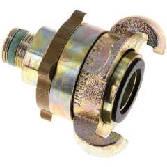 Sicherheits-Kompressorkuppl. G 3/8"(AG), Temperguss verzinkt