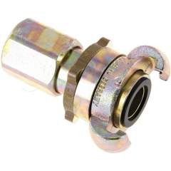 Sicherheits-Kompressorkuppl. G 3/4"(IG), Temperguss verzinkt