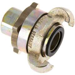 Sicherheits-Kompressorkuppl. G 3/8"(IG), Temperguss verzinkt