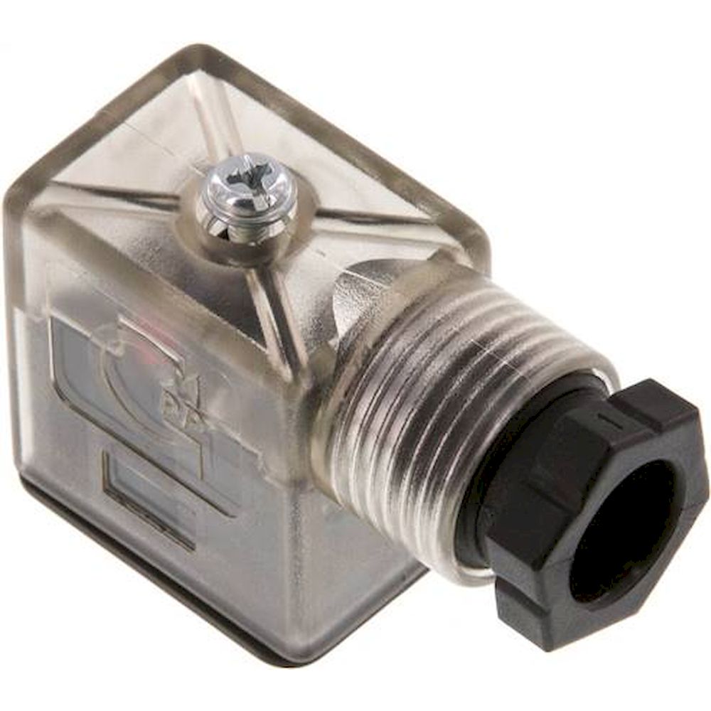 ST 01 LED 230V. LED-Stecker Größe 1 (Industrienorm B), 230 V AC