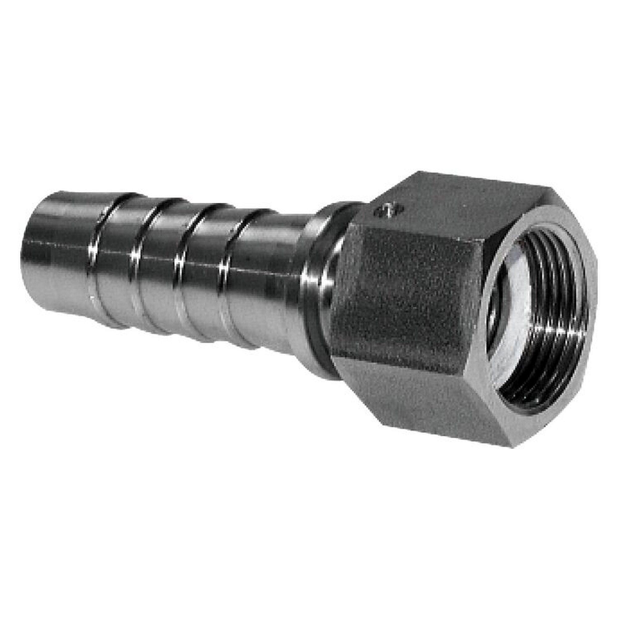 Schlauchtülle, Gewinde G 1-1/4", 32x48 mm, 1.4301, für Schlauchanschluss