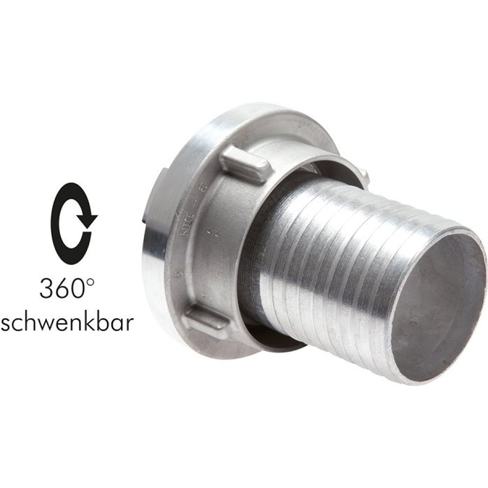 Storz-Kupplung 110-A, 102 (4")mm Schlauch, Aluminium (geschmiedet)