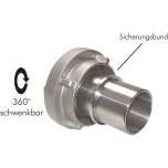 Storz-Kupplung 110-A, 100 (4")mm Schlauch, 1.4581