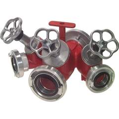 Storz-Verteiler 75-B -> 52-C & 52-C & 52-C, Ventilabsperrung