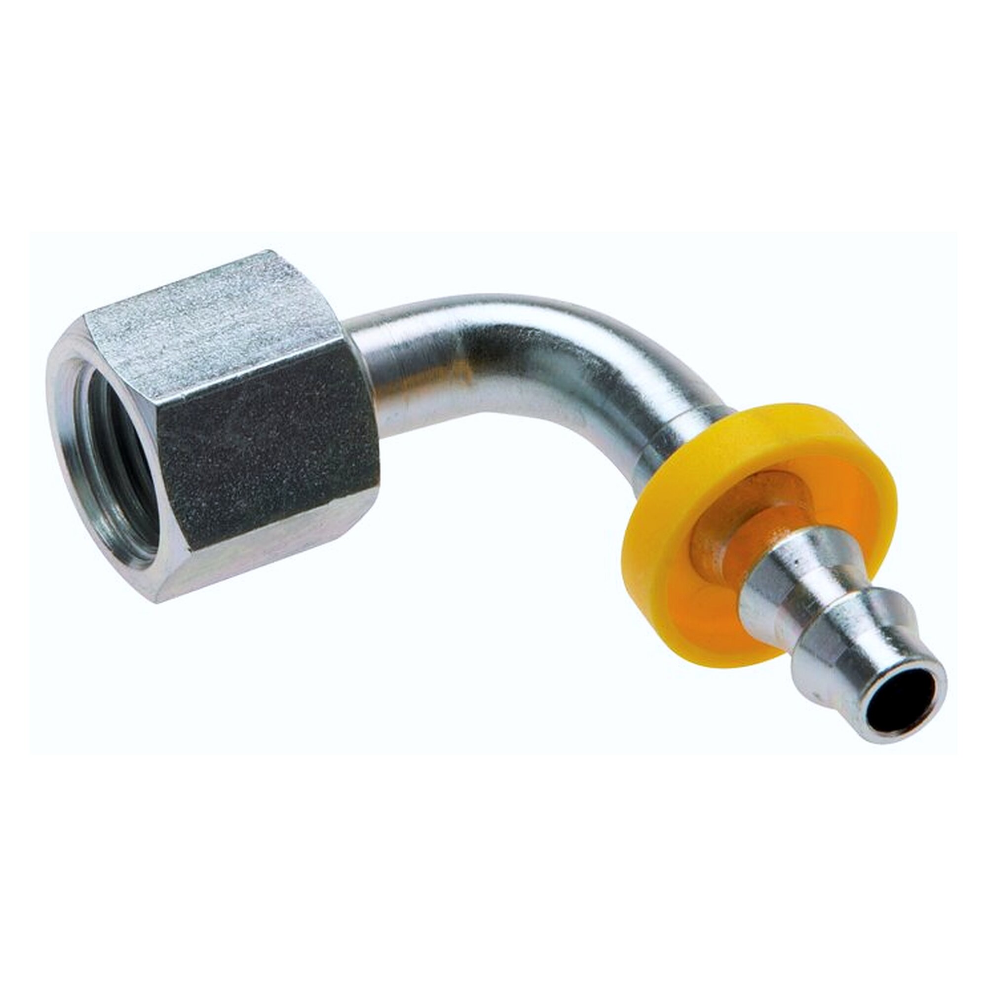 Steckanschluss, Gewinde G 1/4", Schlauch innen 6,4 mm, Stahl verzinkt, Nenndruck PN 25 bar