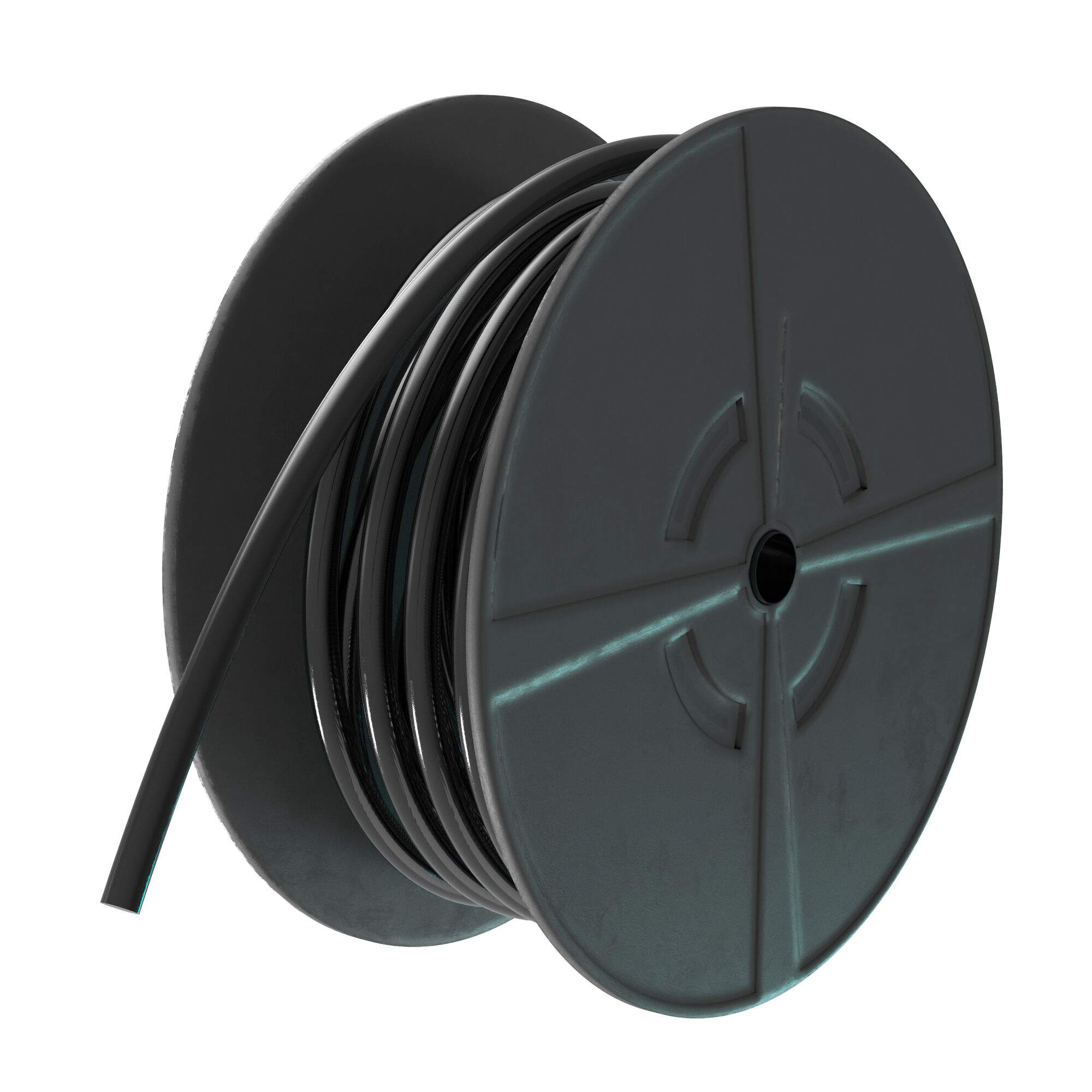 Druckluftschlauch mit Gewebe, funkenresistent, 9,5 x 13,5 mm, 50 m, 12 bar, PUR, schwarz - Cejn 199581330