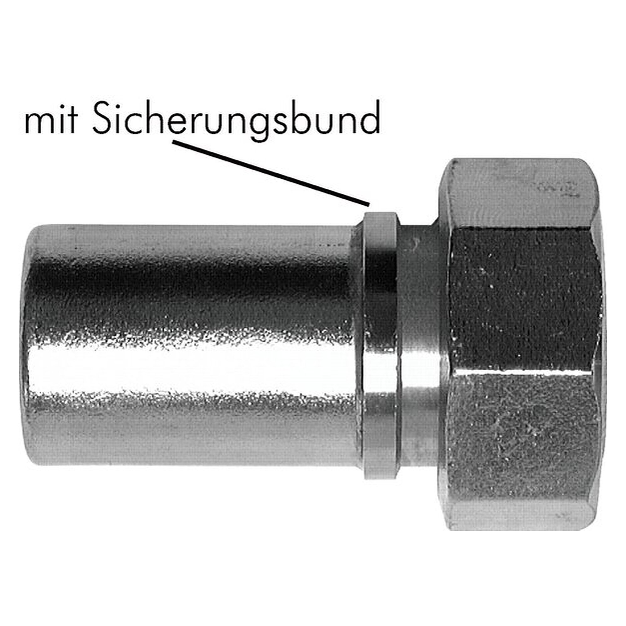 Hose tail, thread G 1-1/4", hose connection 32 (1-1/4") mm, stainless steel 1.4408, -30 to +300 °C