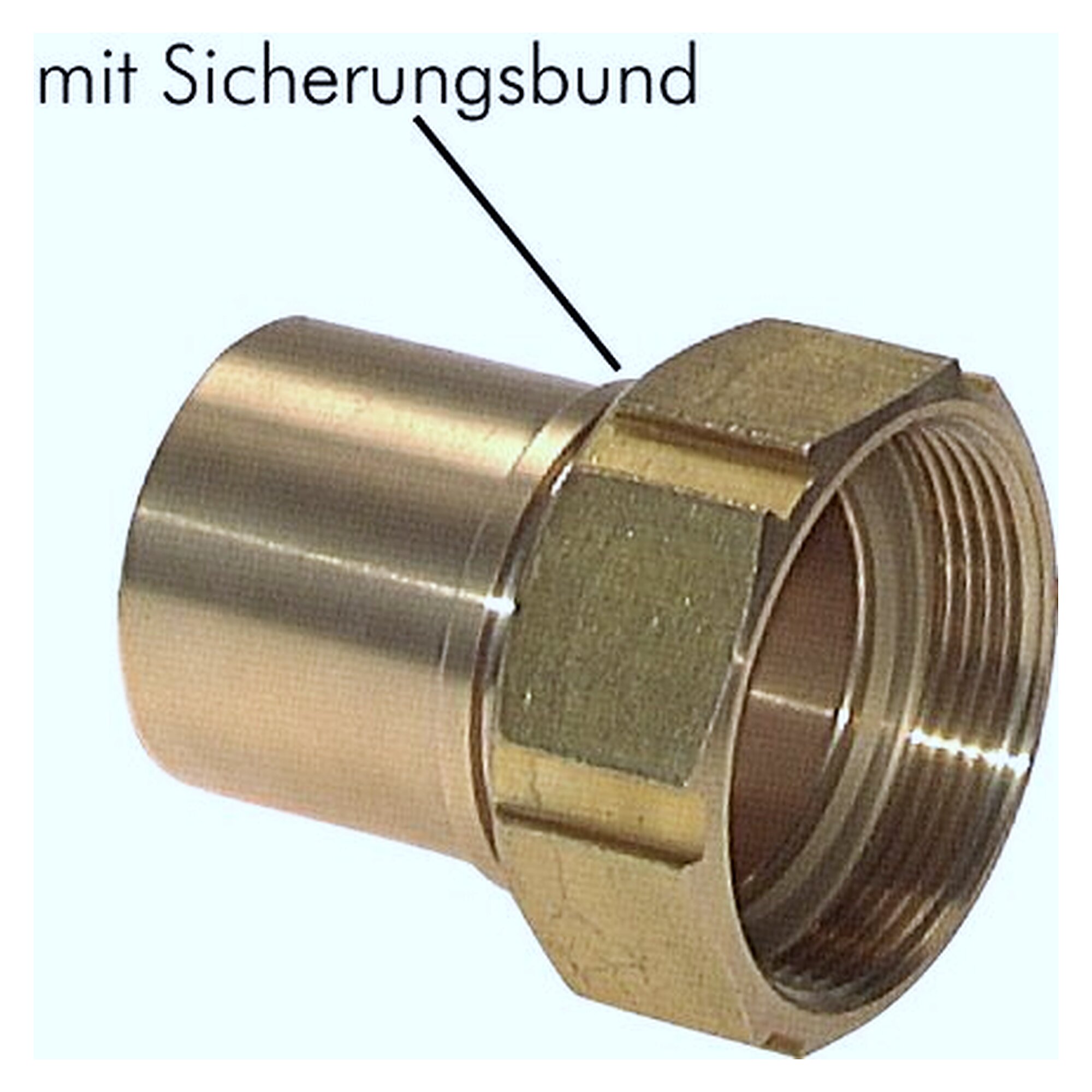 Hose tail, thread G 3", hose connection 75 (3") mm, brass, -40 to +80 °C