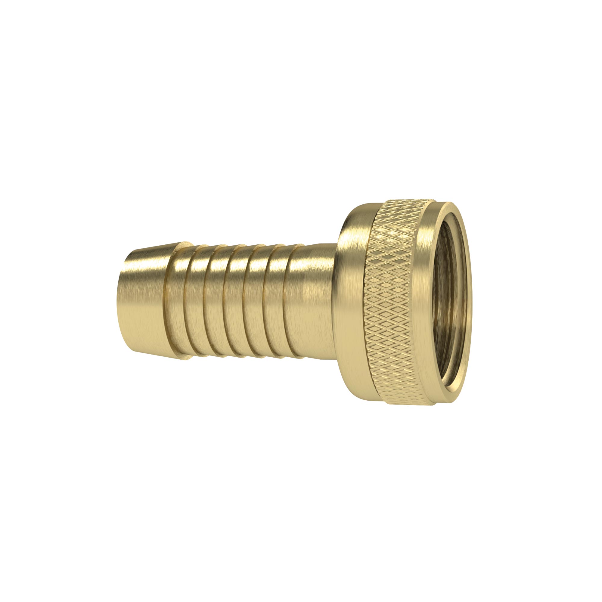 2/3 Tube fitting G1/2x13 knurled nut taper seat heavy-duty Brass - Riegler 146167