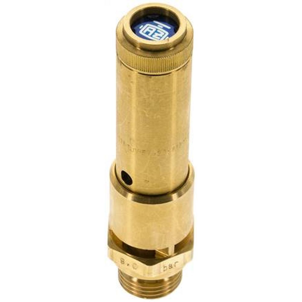 SV 12 10-12,6 MS TÜV-Sicherheitsventil G 1/2" (DN10), 12,60 bar, Messing
