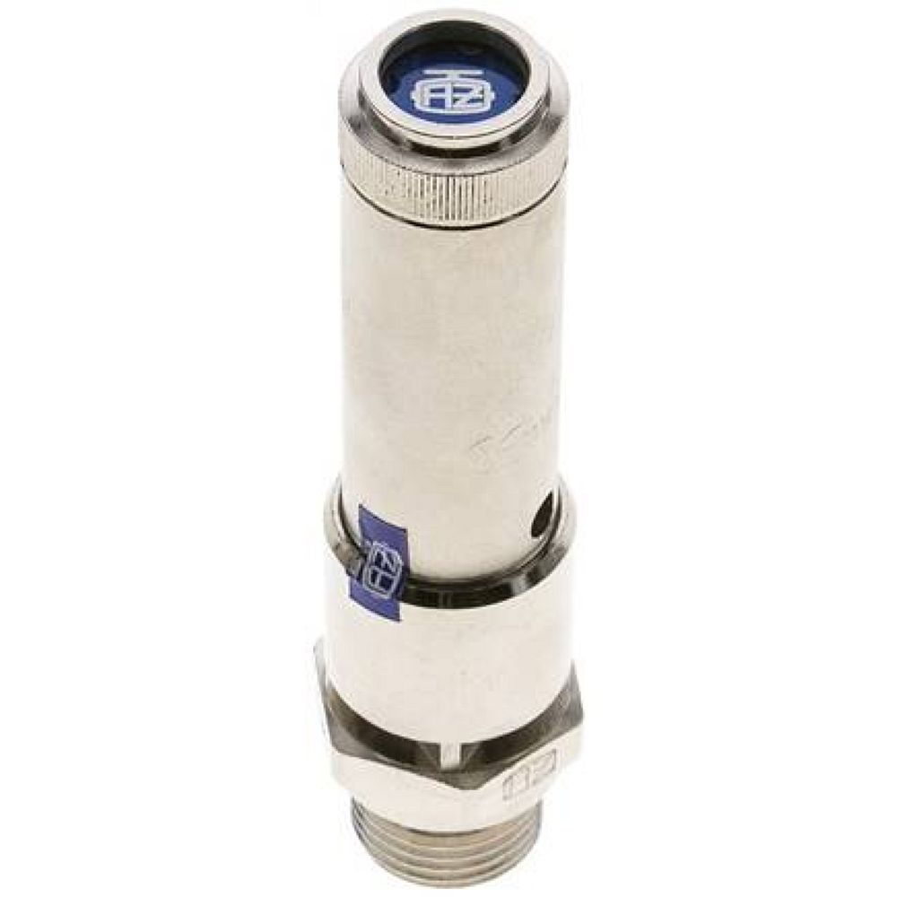 SV 12 10-29 MSV TÜV-Sicherheitsventil G 1/2" (DN10), 29,00 bar, Messing vernickelt