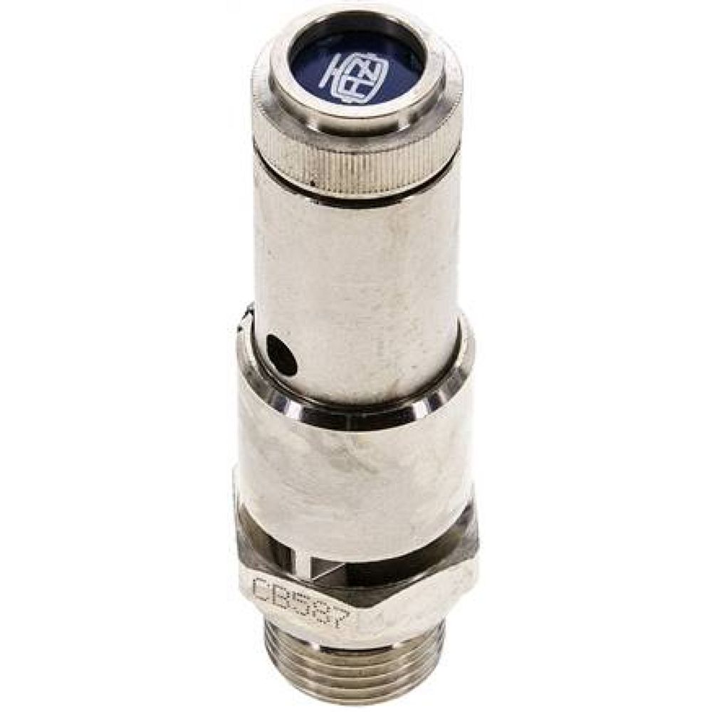 SV 12 10-7 MSV TÜV-Sicherheitsventil G 1/2" (DN10), 7,00 bar, Messing vernickelt