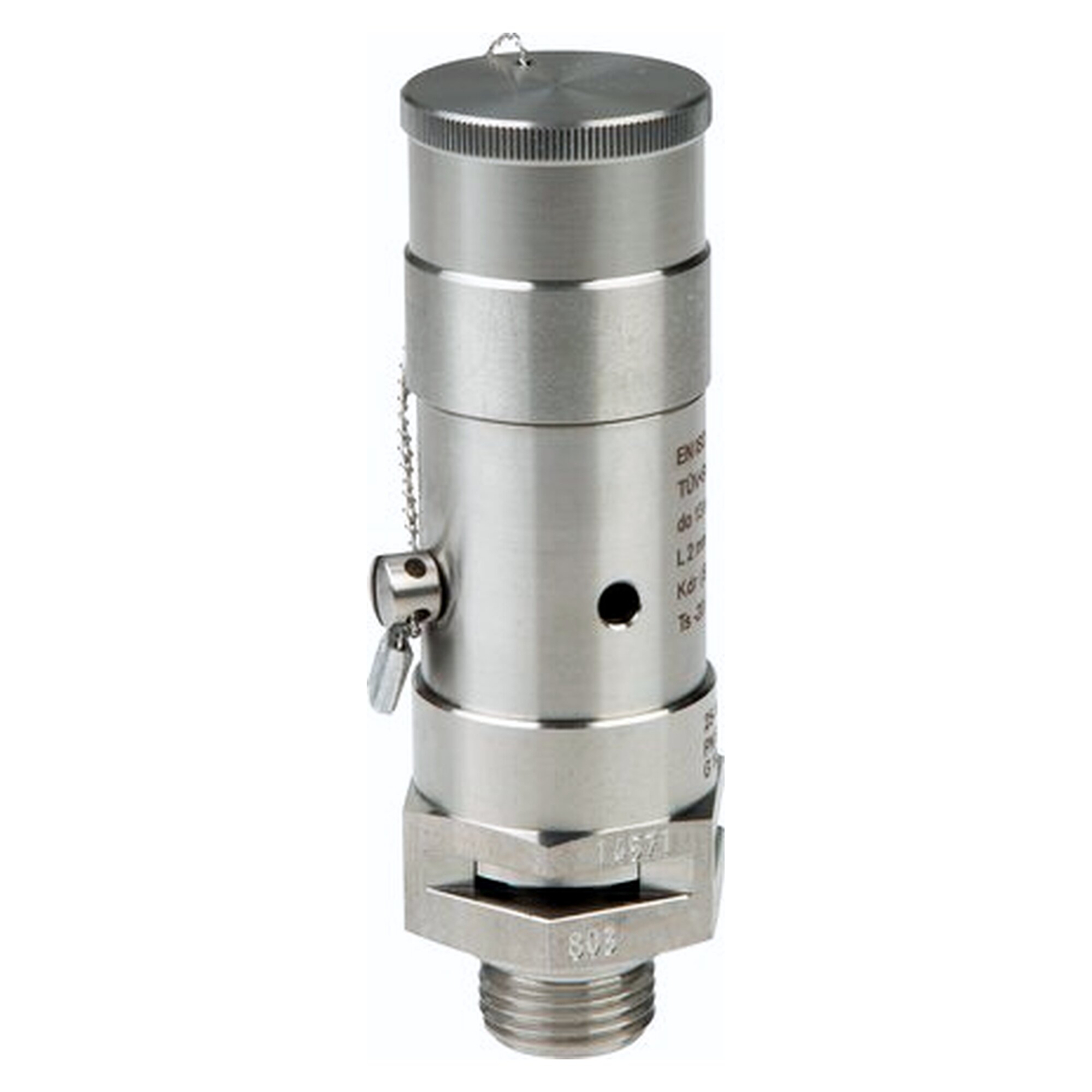 TÜV-Sicherheitsventil für Gase, G 1" (DN 22), Ansprechdruck 1,50 bar, Dichtung FKM
