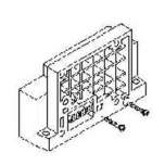 SMC SV2000-51D-10A-C10. Endplatte D-Seite