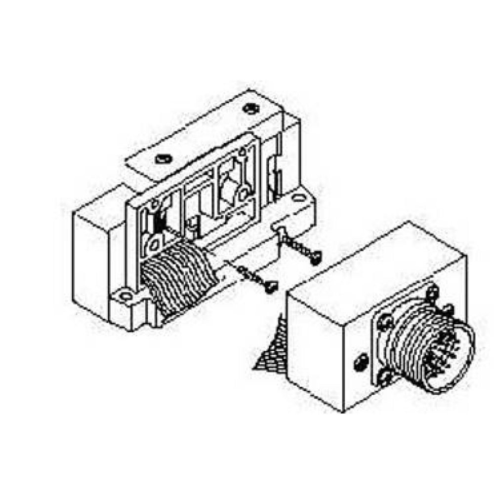SMC SV1000-51D-11AR-C8. Endplatte D-Seite