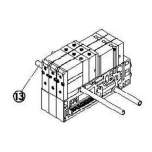 SMC SV2000-52U-2AR-C10. Endplatte U-Seite