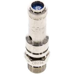 SV 38 8-7,5 MSV TÜV-Sicherheitsventil G 3/8" (DN8), 7,50 bar, Messing vernickelt