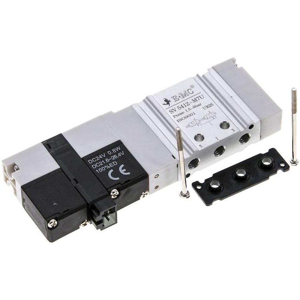 E.MC SV 5412-M7U. Magnetventil für S1V, 2x 3/2-Wege (NC/NO)