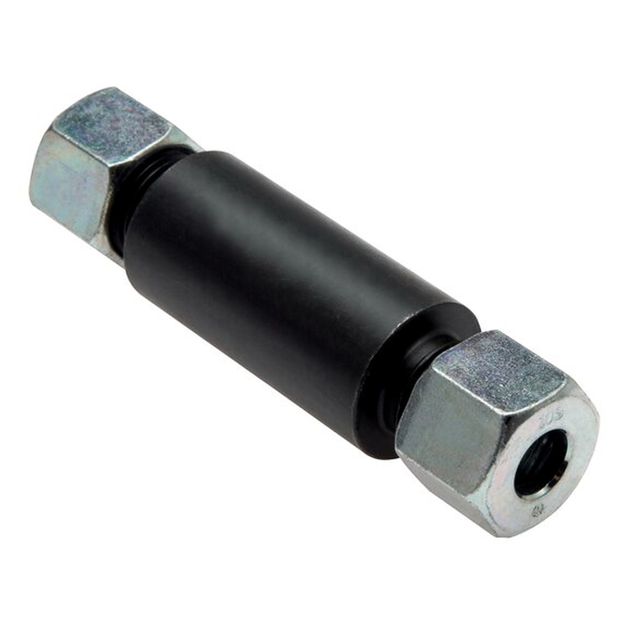 Straight bulkhead weld coupling, tube 30 S, socket 50 mm, phosphated steel
