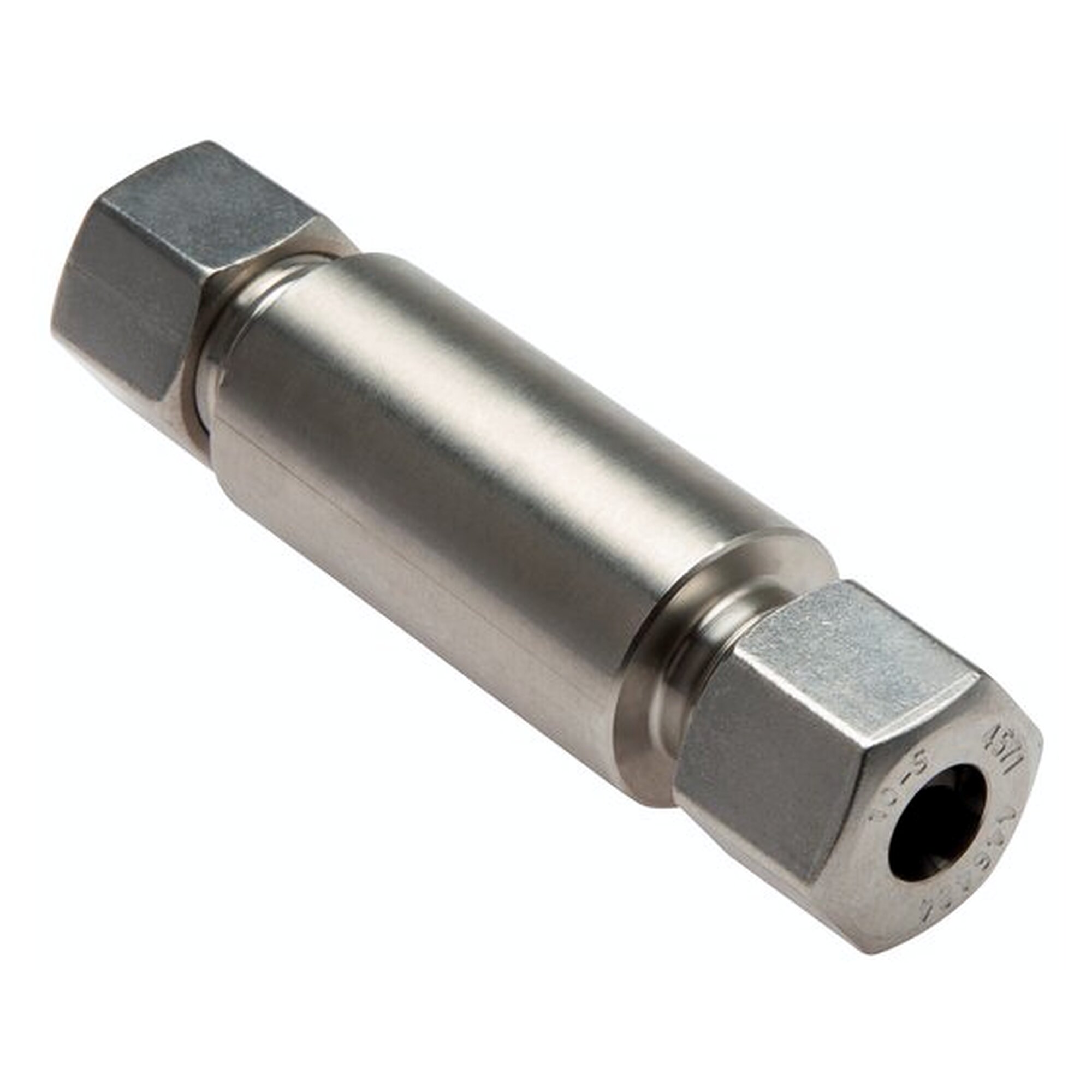 Schott-Anschweißverschraubung, gerade, Rohr 6 S, Stutzen 20 mm, Edelstahl 1.4571