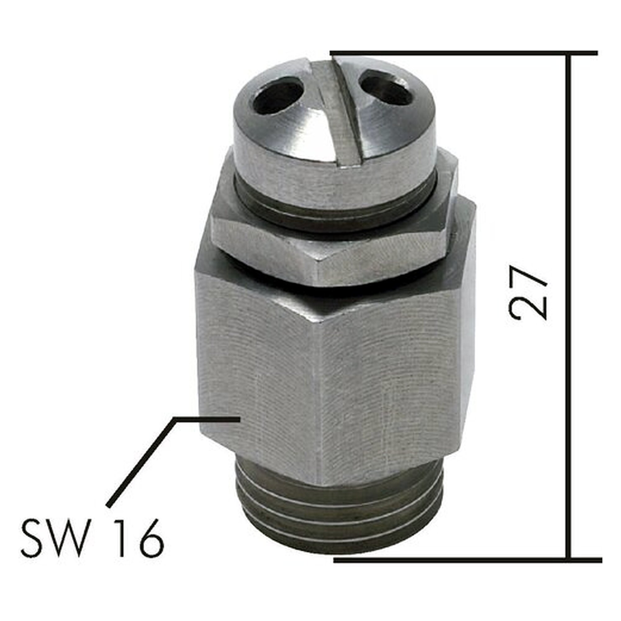 Zubehör für Druckluftgeräte, G 1/4", 1 - 4 bar, Messing oder 1.4305, Abblasleistung 3 - 12 m³/h