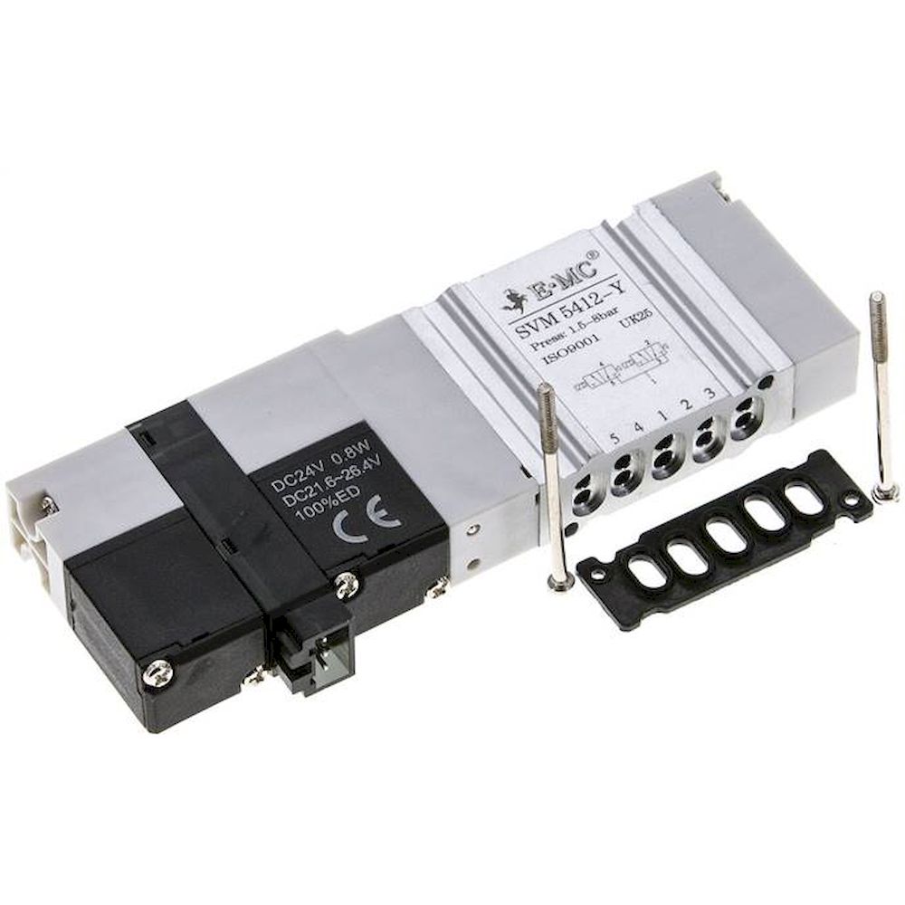 E.MC SVM 5412-Y. Magnetventil für S1V, 2x 3/2-Wege (NC/NC)