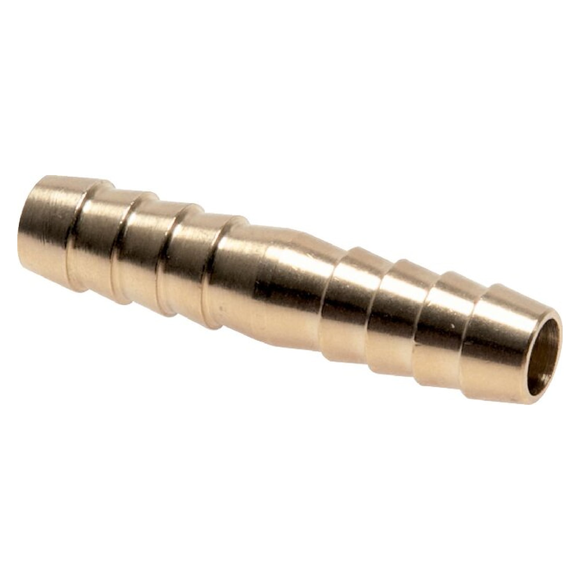 Hose joining tube, hose bore 5 mm, brass, for pipe and tube, line connector for pipe and tube