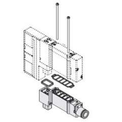 SMC SY30M-38-1A-C6. SY3000, Individuelle Versorgungseinheit/Entlüftungseinheit