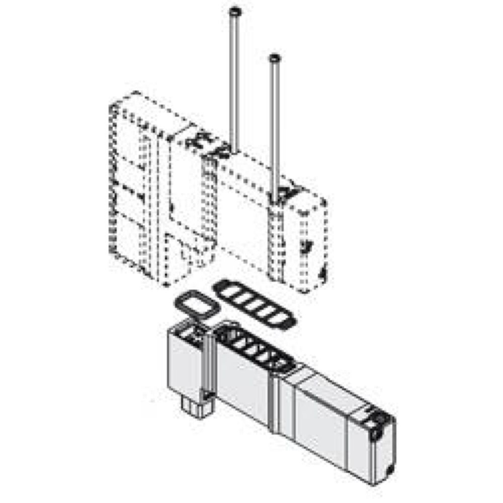 SMC SY30M-50-1A. SY3000, Spacer with Residual Pressure Release