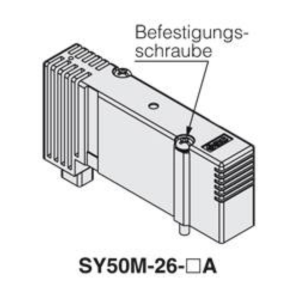 SMC SY50M-15-1A. DIN-Schienenbefestigung