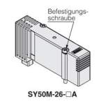 SMC SY50M-15-1A. DIN-Schienenbefestigung