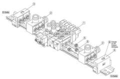 SMC SY5000-6A-01F. Gewindeanschlussblock