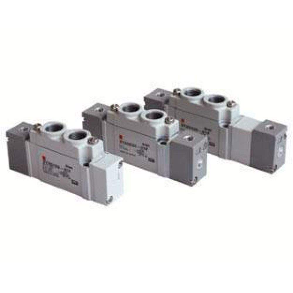 SMC SYA5220-01F. SYA3000/5000/7000, Pneumatisch betätigtes 5/2-, 5/3-Wegeventil / Rohrversion