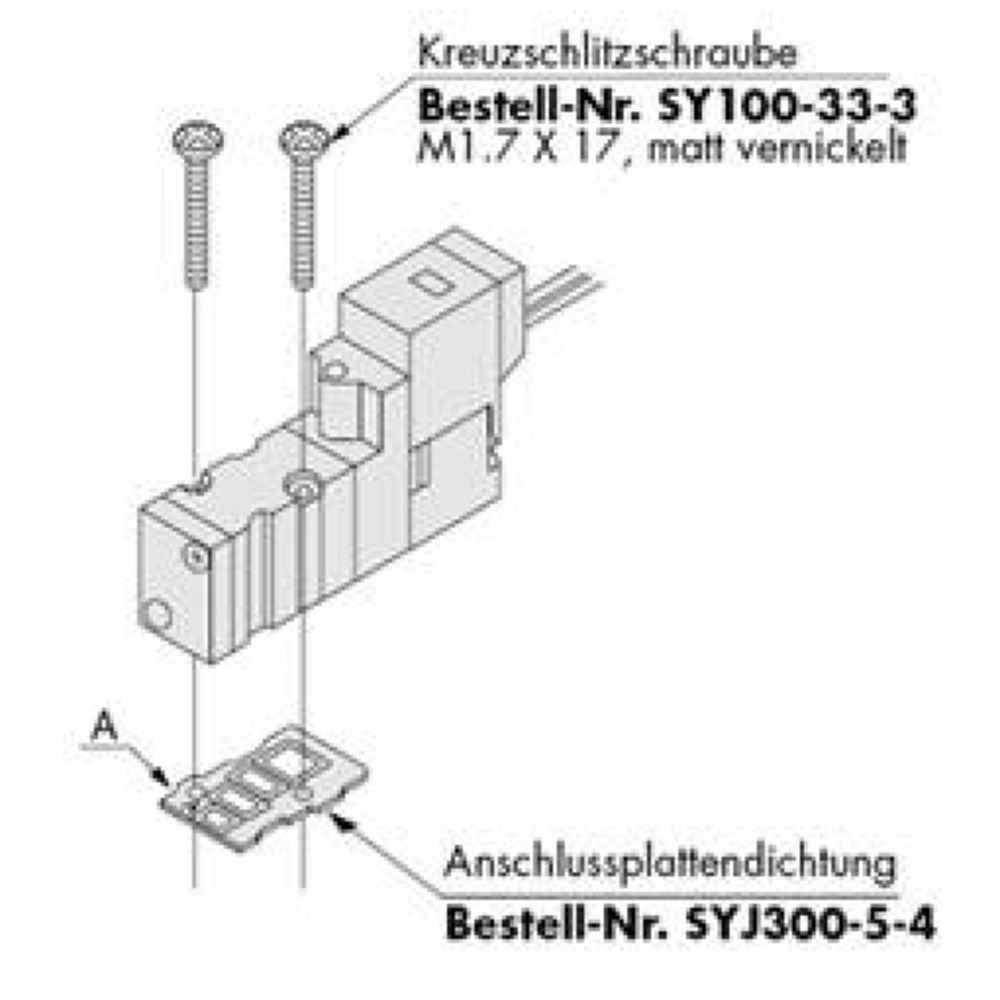 SMC SY100-30-A. Stecker u. 2x Buchse