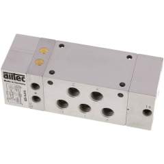 Airtec SZS 14 510. Zweihand-Sicherheitsblock G 1/4", 5/2-Wege (Selbsthalte-Anschluss 14), Präzision