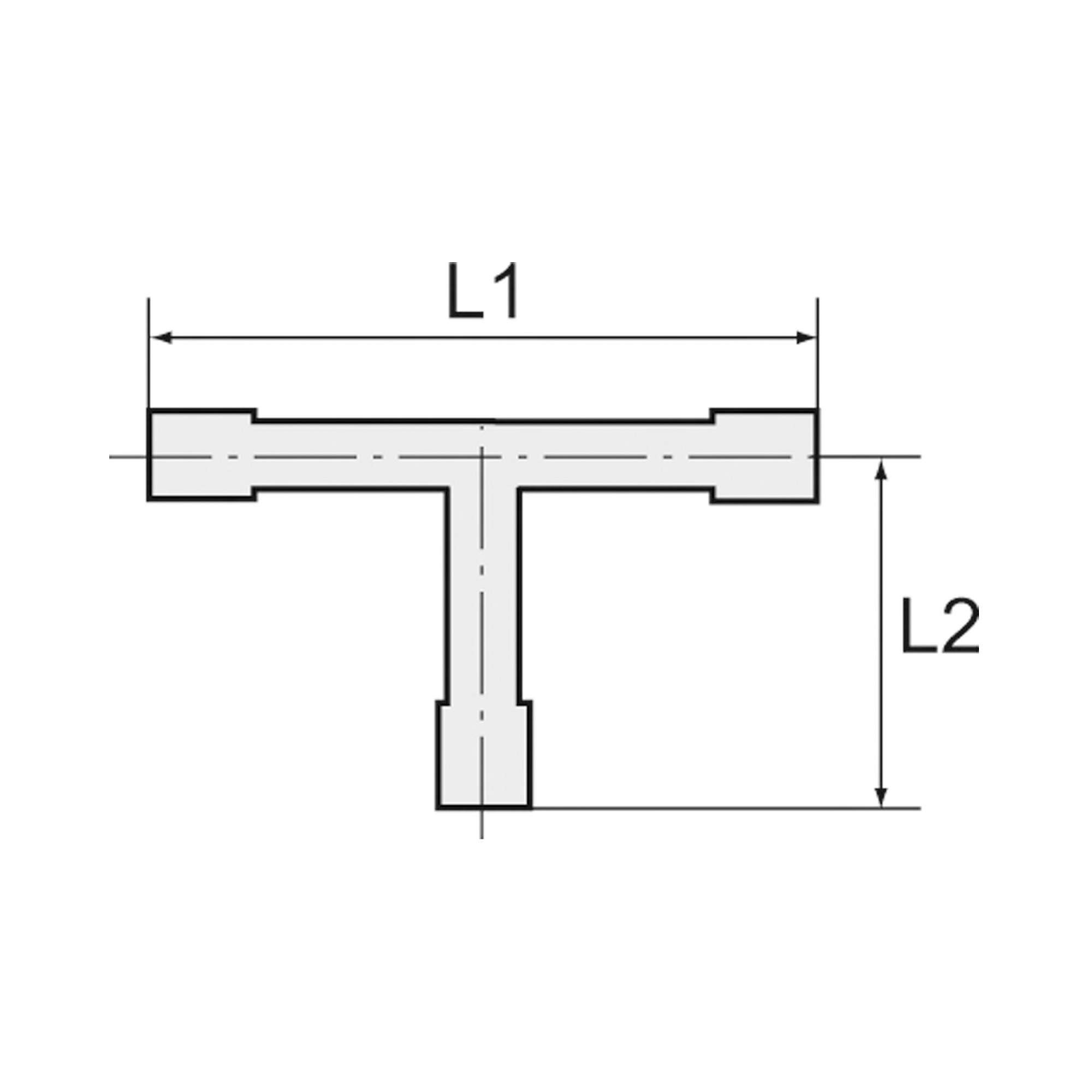 T-hose fitting supports, for hose I.D. 3 mm, brass and POM - Riegler 133410