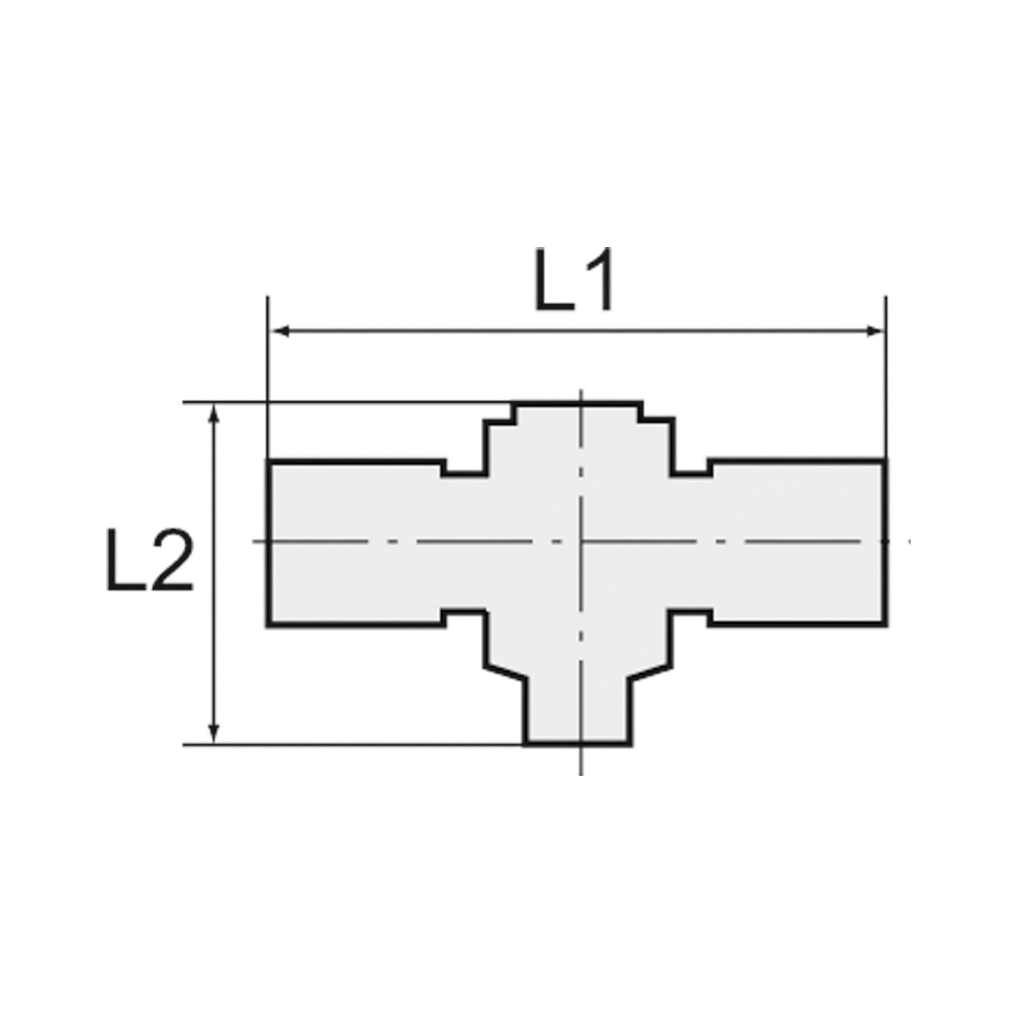 T-Steckverschraubung »click-clock«, drehbar, M5 a., Schlauch-Ø 6 - Riegler 108675