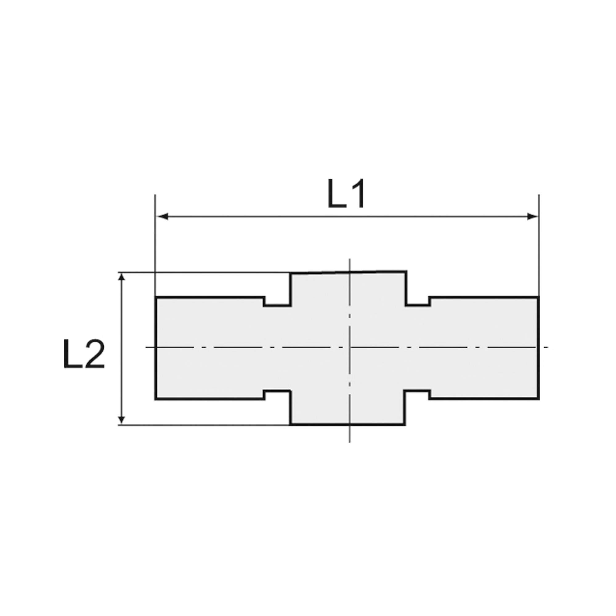 T-Ringstück, für Hohlschraube G 1/8, Schlauch-Ø 6 mm, MS vern. - Riegler 108845