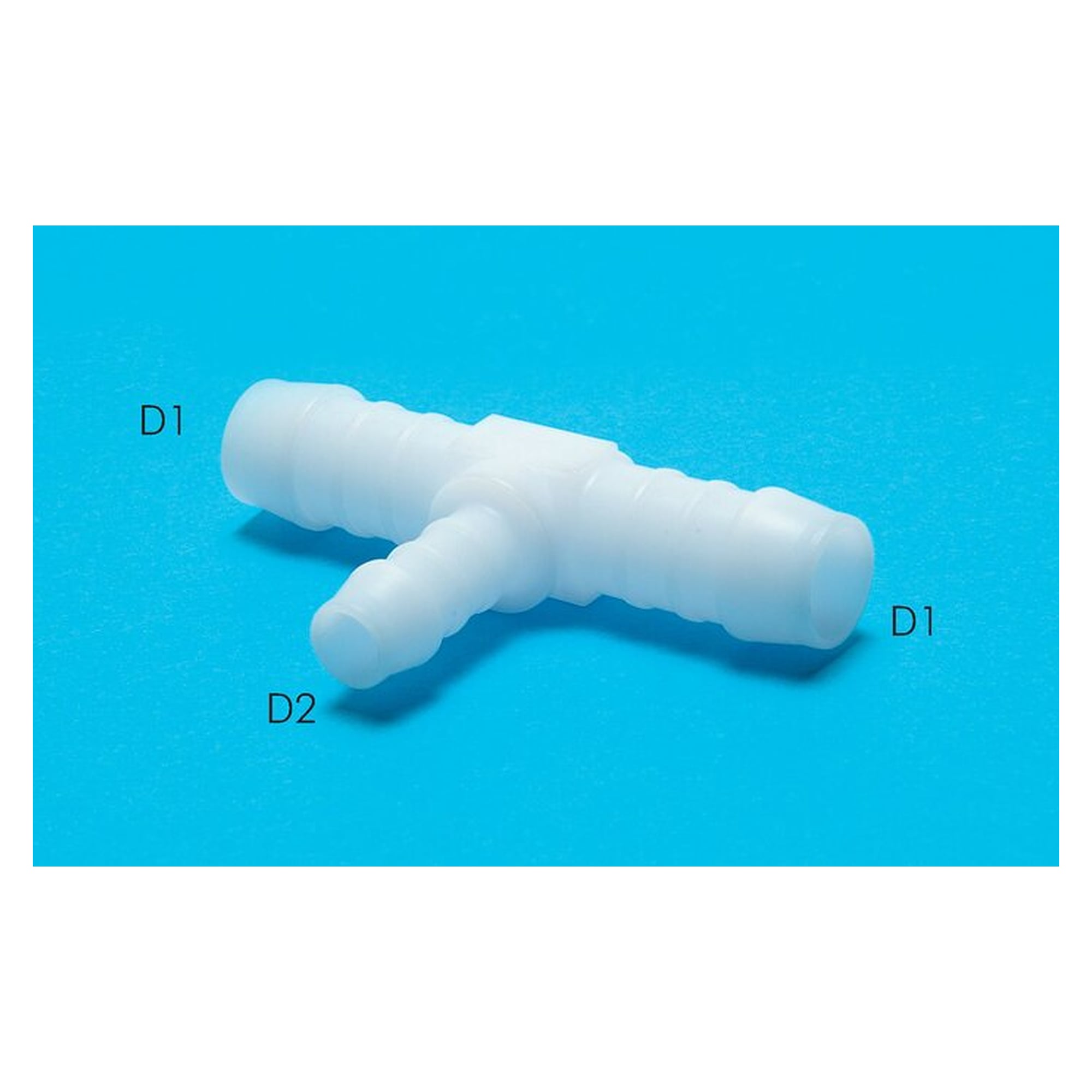 Hose connector, tee design, second port 9 (3/8") mm, POM, -40 to +80 °C